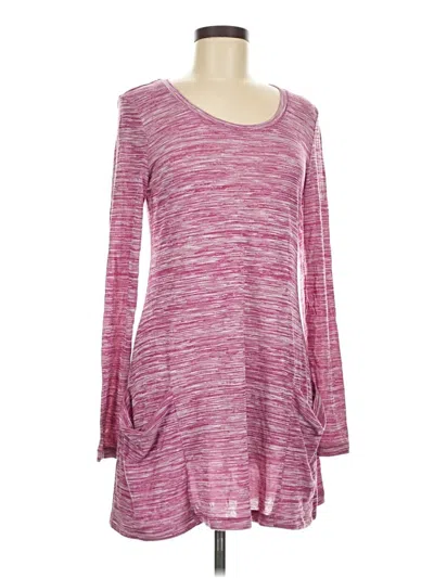Pre-owned Logo By Lori Goldstein 3/4 Sleeve T-shirt In Pink