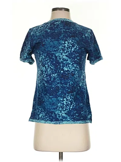 Pre-owned Logo By Lori Goldstein Active T-shirt In Blue