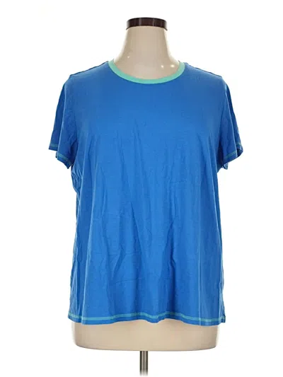 Pre-owned Logo By Lori Goldstein Active T-shirt In Blue