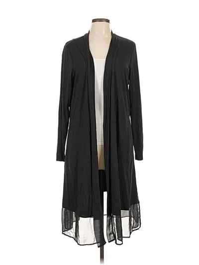 Pre-owned Logo By Lori Goldstein Cardigan Sweater In Black