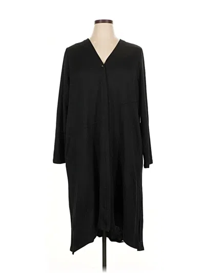 Pre-owned Logo By Lori Goldstein Cardigan Sweater In Black