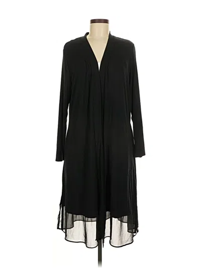 Pre-owned Logo By Lori Goldstein Cardigan Sweater In Black