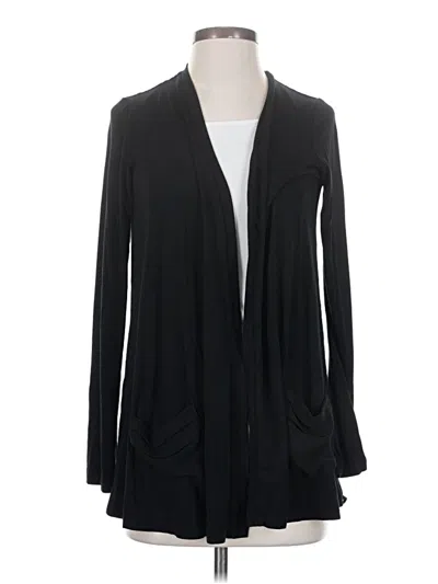 Pre-owned Logo By Lori Goldstein Cardigan Sweater In Black