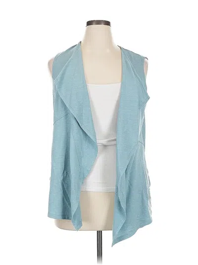 Pre-owned Logo By Lori Goldstein Cardigan Sweater In Blue