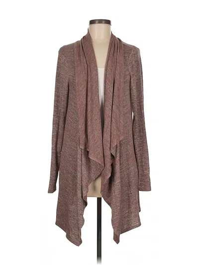 Pre-owned Logo By Lori Goldstein Cardigan Sweater In Brown