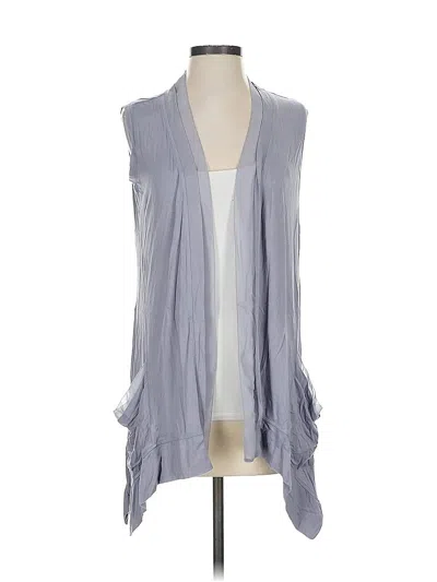 Pre-owned Logo By Lori Goldstein Cardigan Sweater In Gray