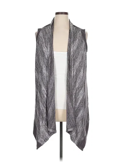 Pre-owned Logo By Lori Goldstein Cardigan Sweater In Gray