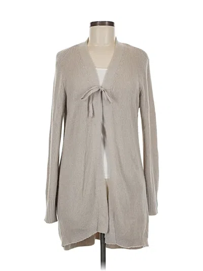 Pre-owned Logo By Lori Goldstein Cardigan Sweater In Gray
