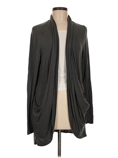 Pre-owned Logo By Lori Goldstein Cardigan Sweater In Gray