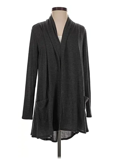 Pre-owned Logo By Lori Goldstein Cardigan Sweater In Gray