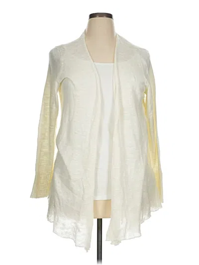 Pre-owned Logo By Lori Goldstein Cardigan Sweater In Ivory