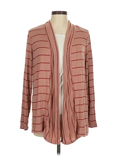 Pre-owned Logo By Lori Goldstein Cardigan Sweater In Pink