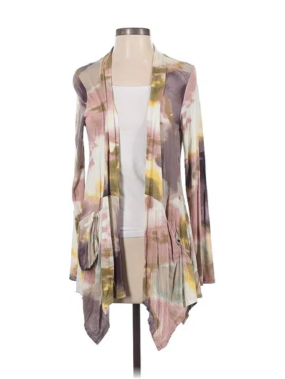 Pre-owned Logo By Lori Goldstein Cardigan Sweater In Purple