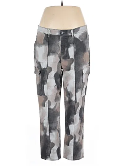 Pre-owned Logo By Lori Goldstein Cargo Pants In Silver