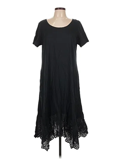 Pre-owned Logo By Lori Goldstein Casual Dress In Black