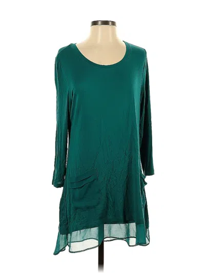 Pre-owned Logo By Lori Goldstein Casual Dress In Blue