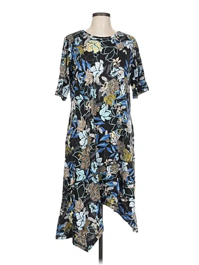 Pre-owned Logo By Lori Goldstein Casual Dress In Blue