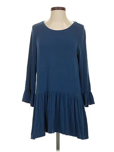 Pre-owned Logo By Lori Goldstein Casual Dress In Blue