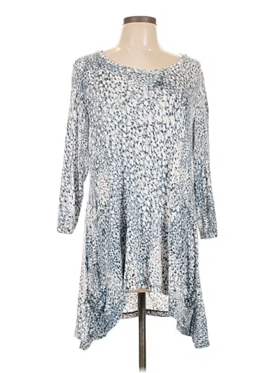 Pre-owned Logo By Lori Goldstein Casual Dress In Blue