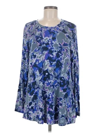 Pre-owned Logo By Lori Goldstein Casual Dress In Blue