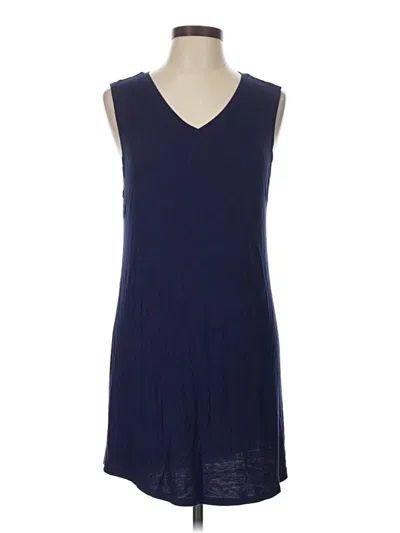Pre-owned Logo By Lori Goldstein Casual Dress In Blue