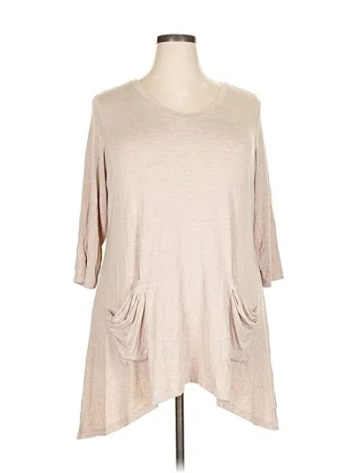 Pre-owned Logo By Lori Goldstein Casual Dress In Brown