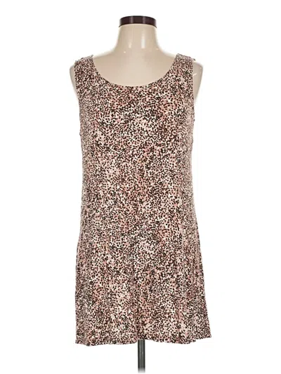 Pre-owned Logo By Lori Goldstein Casual Dress In Brown