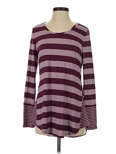 Pre-owned Logo By Lori Goldstein Casual Dress In Burgundy