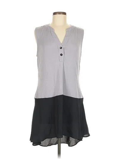 Pre-owned Logo By Lori Goldstein Casual Dress In Gray