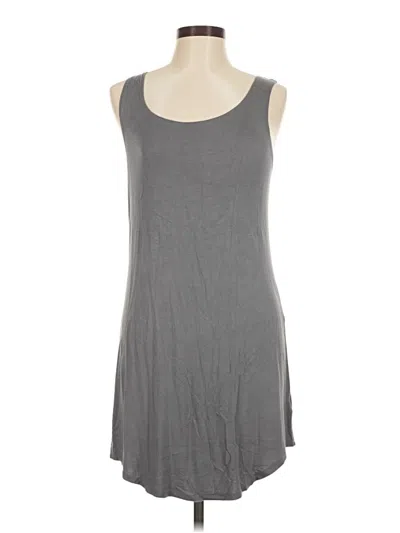 Pre-owned Logo By Lori Goldstein Casual Dress In Gray