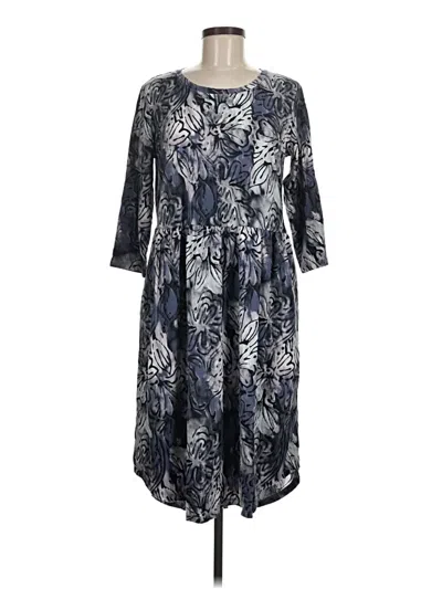 Pre-owned Logo By Lori Goldstein Casual Dress In Gray