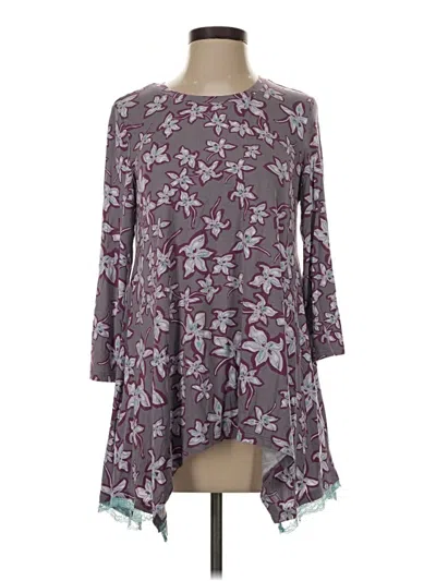 Pre-owned Logo By Lori Goldstein Casual Dress In Gray