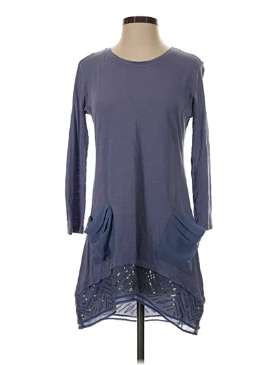 Pre-owned Logo By Lori Goldstein Casual Dress In Gray