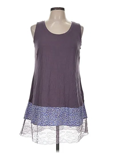 Pre-owned Logo By Lori Goldstein Casual Dress In Gray