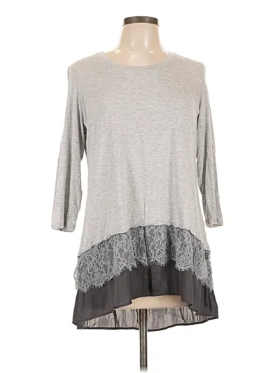 Pre-owned Logo By Lori Goldstein Casual Dress In Gray