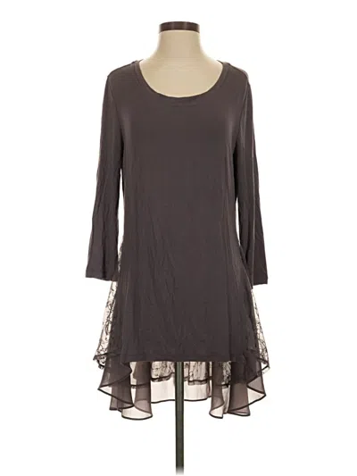 Pre-owned Logo By Lori Goldstein Casual Dress In Gray