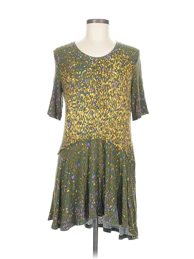 Pre-owned Logo By Lori Goldstein Casual Dress In Green