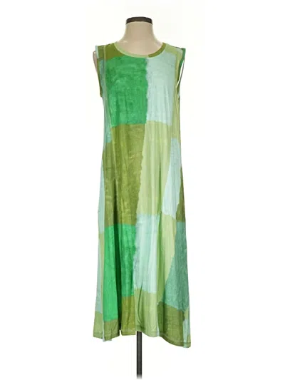 Pre-owned Logo By Lori Goldstein Casual Dress In Green