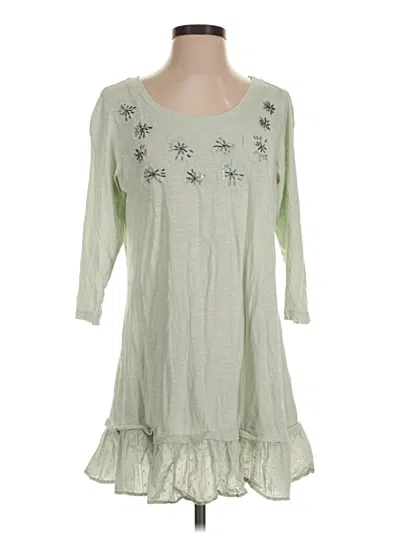 Pre-owned Logo By Lori Goldstein Casual Dress In Green
