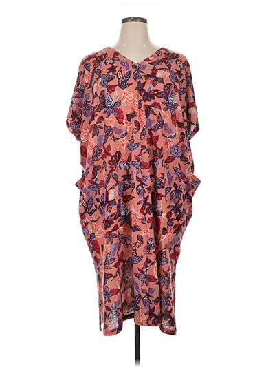 Pre-owned Logo By Lori Goldstein Casual Dress In Orange
