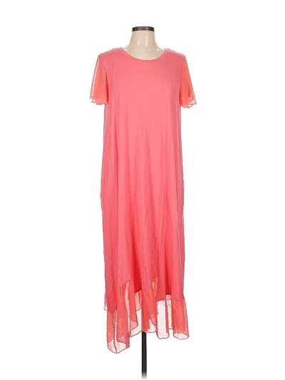 Pre-owned Logo By Lori Goldstein Casual Dress In Pink