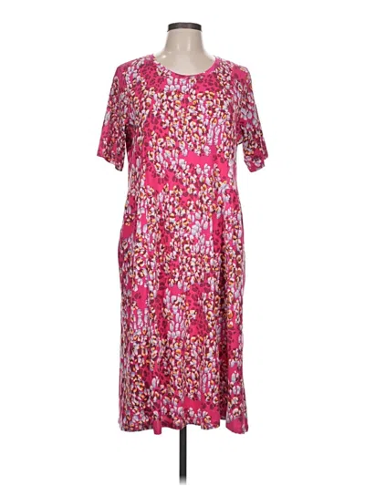 Pre-owned Logo By Lori Goldstein Casual Dress In Pink