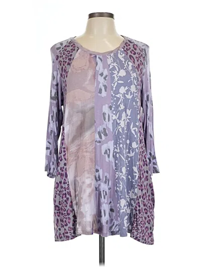 Pre-owned Logo By Lori Goldstein Casual Dress In Purple