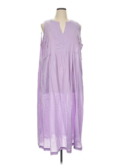 Pre-owned Logo By Lori Goldstein Casual Dress In Purple