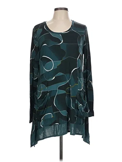 Pre-owned Logo By Lori Goldstein Casual Dress In Teal