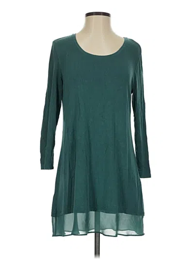 Pre-owned Logo By Lori Goldstein Casual Dress In Teal