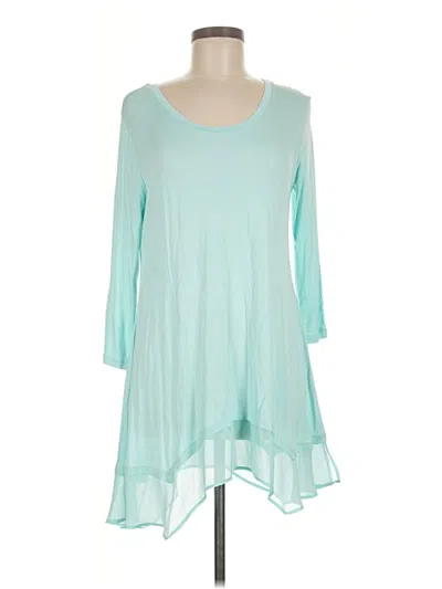 Pre-owned Logo By Lori Goldstein Casual Dress In Teal