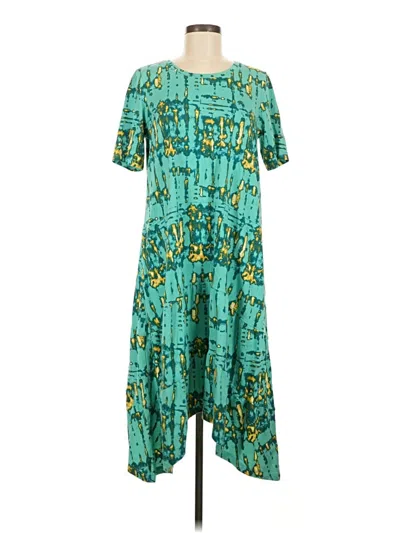 Pre-owned Logo By Lori Goldstein Casual Dress In Teal