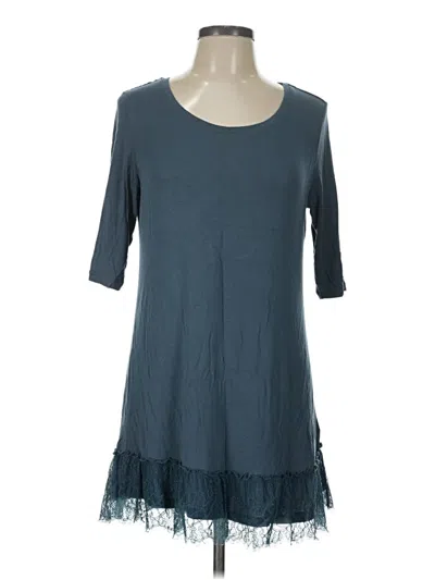 Pre-owned Logo By Lori Goldstein Casual Dress In Teal
