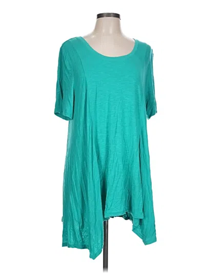Pre-owned Logo By Lori Goldstein Casual Dress In Teal